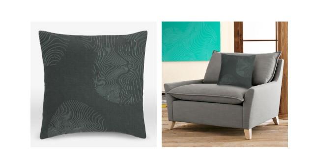 Pillow with "Terrain"